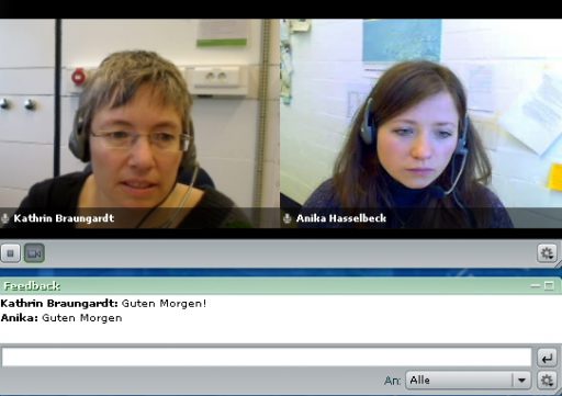 Screenshot einer Adobe Connect-Sitzung