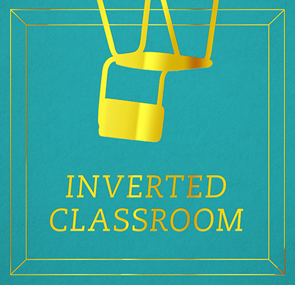 Symbolbild zu Inverted Classroom: ein Stuhl hängt von der Decke